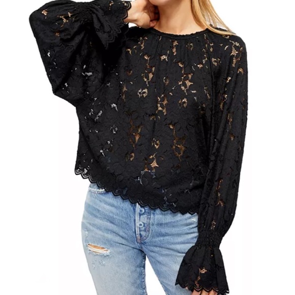 Free People Olivia Lace Top - Picture 4 of 13
